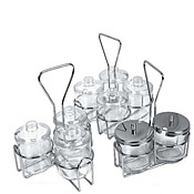 Tabletop Accessories - Condiment Jars, Racks, and Caddies