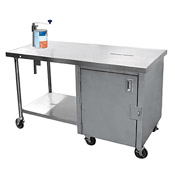 Cook's 30" x 60" Can Opener Table w/Locking Cabinet