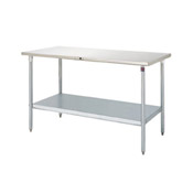 John Boos S16006 16-Gauge Stainless Steel-Top Work Table