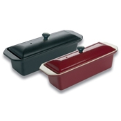 Matfer Bourgeat Small Red Le Chasseur Cast Iron Terrine with Lid Rectangular