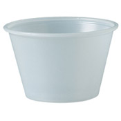 Solo 4.00 Oz. Clear Plastic Souffle Cups