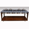 Bon Chef Residential Contemporary Induction Buffet with Wire Management System