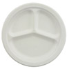 Chinet Classic 10-1/4" Diameter, 3 Compartment